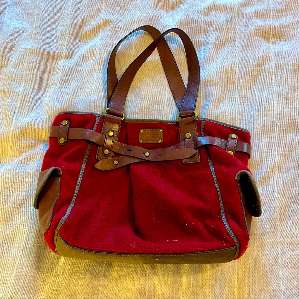 Fossil Bag Maroon